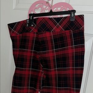 Torrid Red Plaid Pants